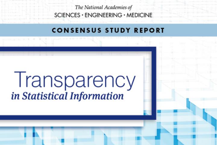 Cover of Report "Transparency in Statistical Information"