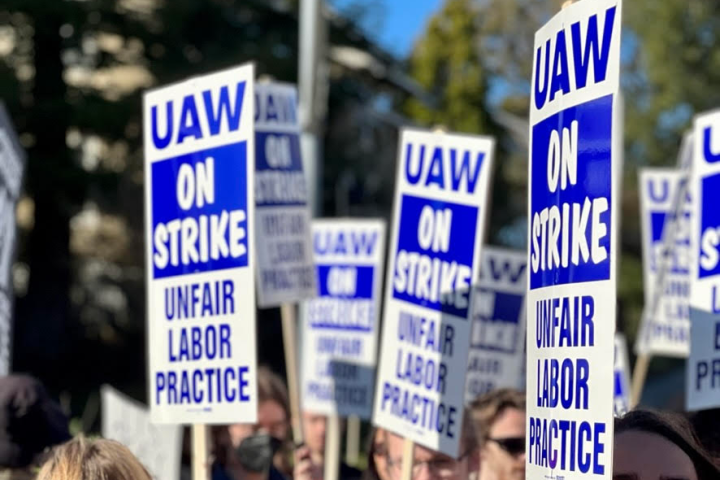 UC strike placards