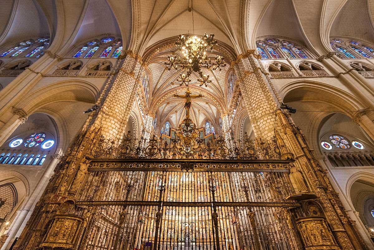 Interior of the Primada in Toledo, Spain