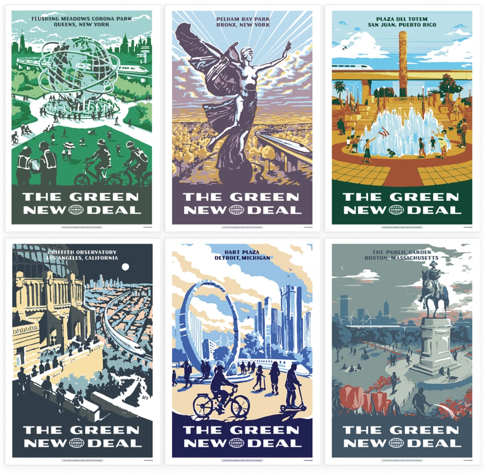 Green New Deal posters