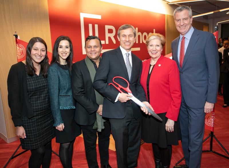 2019 ribbon cutting for ILR building in NYC