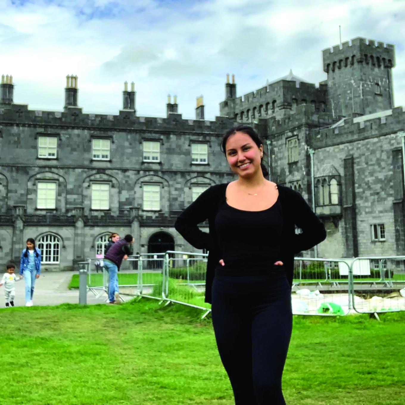 portrait of ILR undergraduate student Jennifer Flores in Dublin