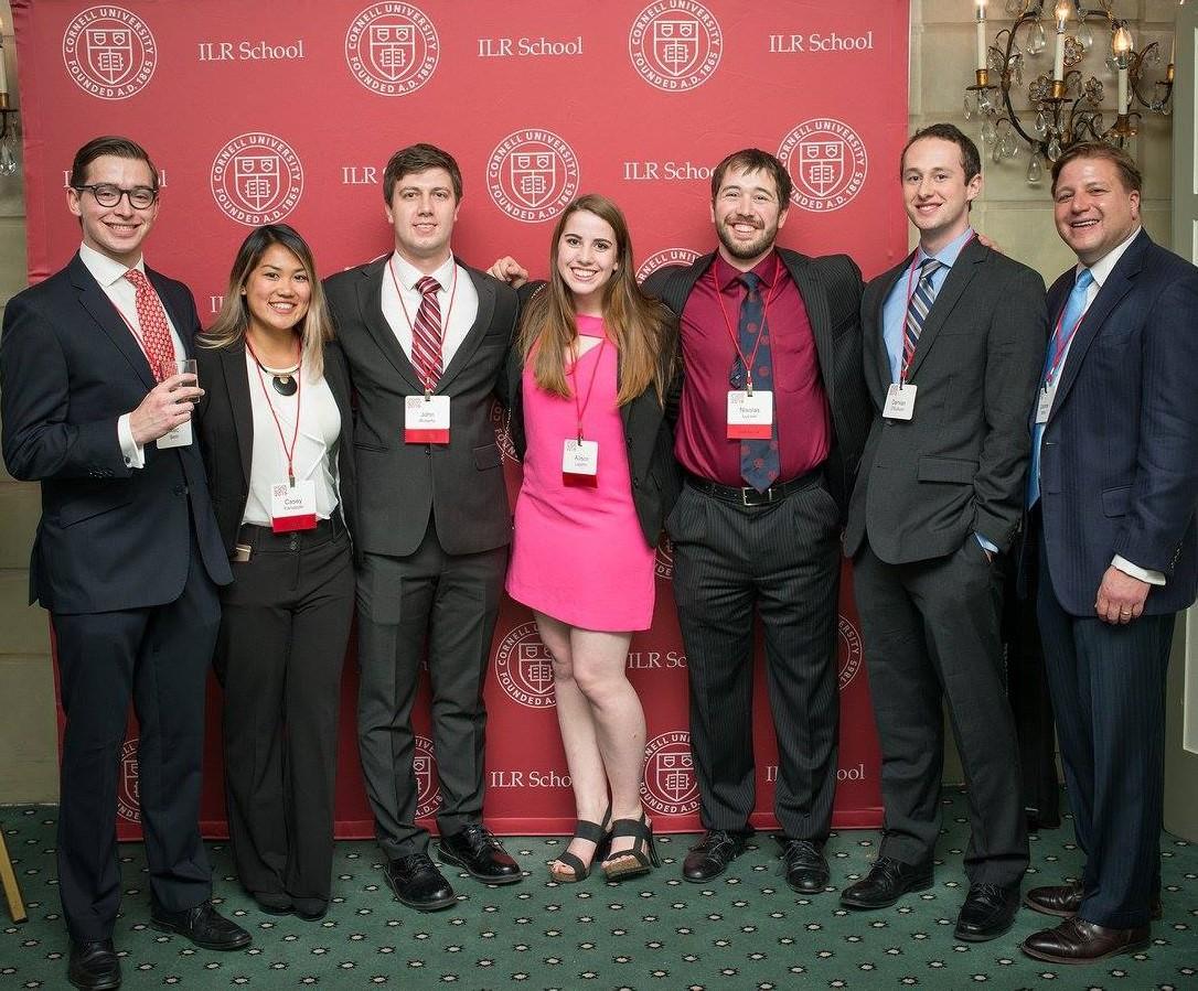 JIm Miller and students at Groat event