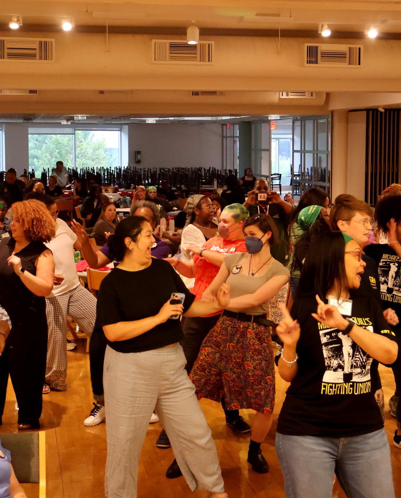 Participants dance during Culture & Identity Night.