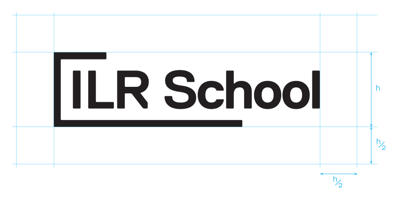 Clear space around the wordmark