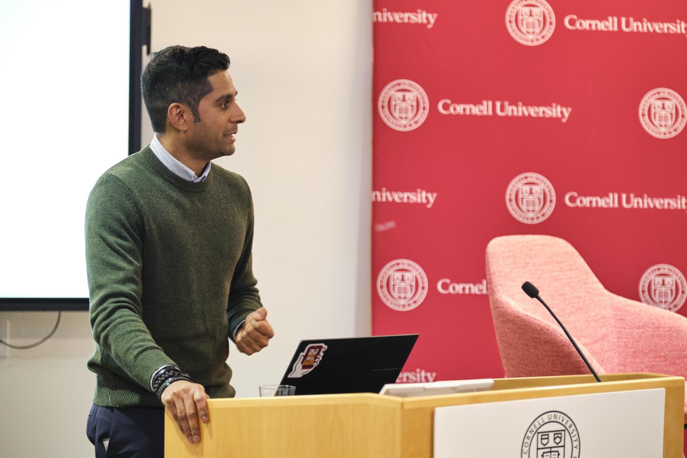 Ruwan Subasinghe speaks at the 2025 GLI Conference in New York City