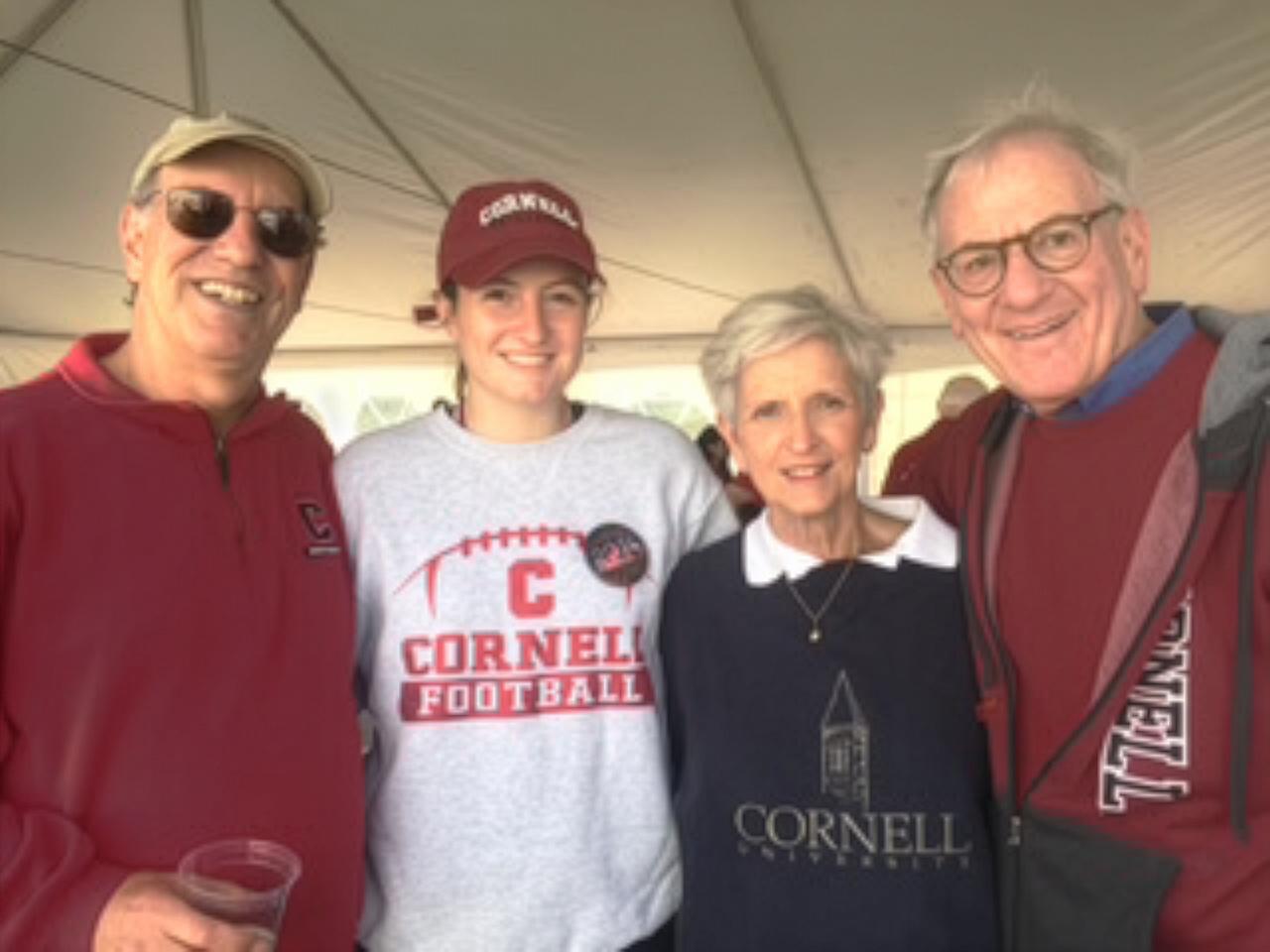 Harry Katz, Louisa Heywood and Harriet and Jay Waks at Homecoming