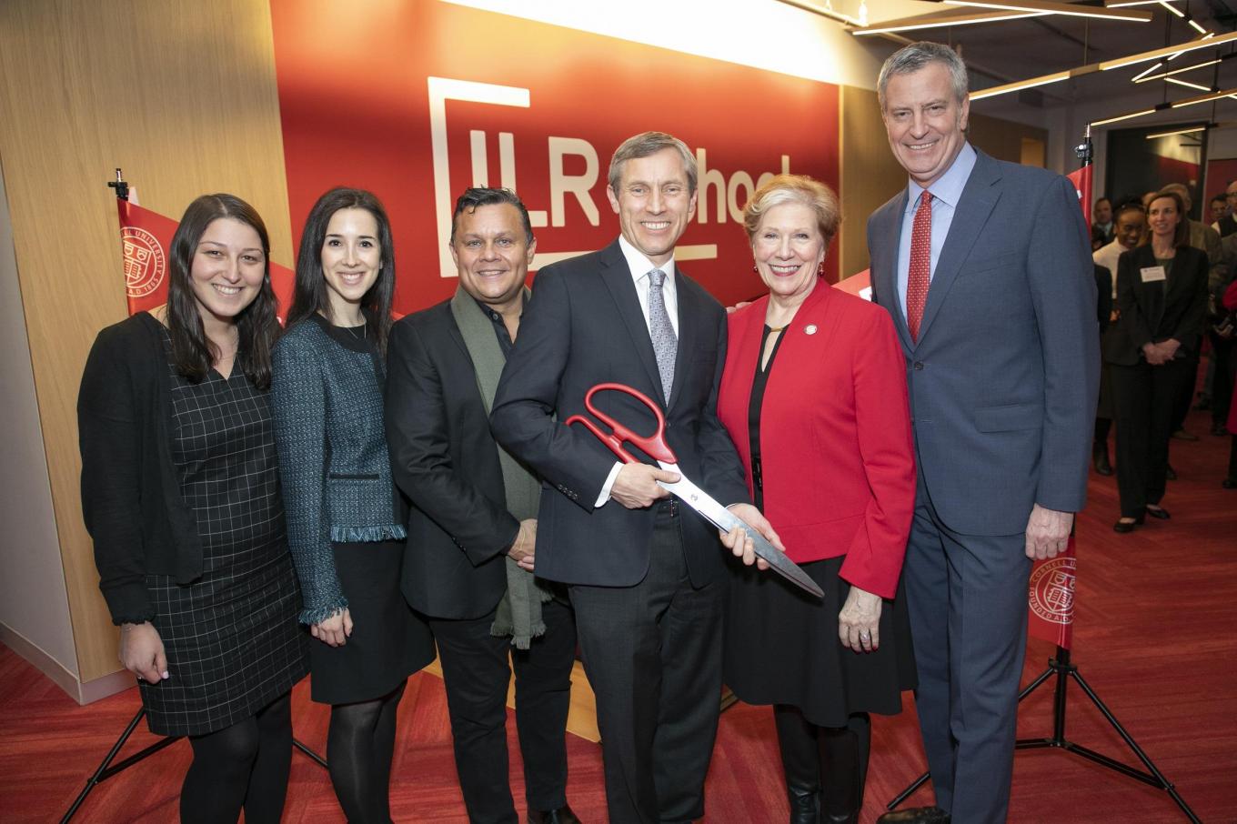 Ribbon cutting at the grand opening of ILR's new Manhattan hub