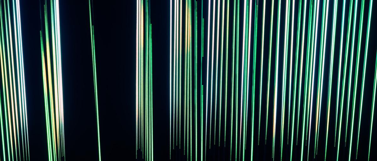 Abstract light design in green