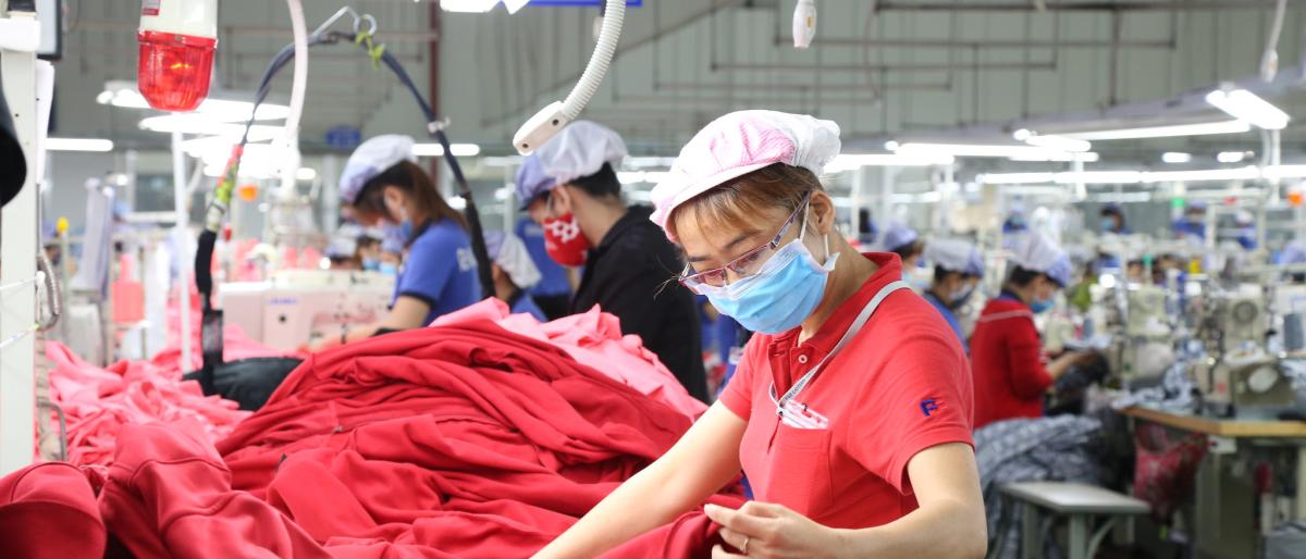 Textile workers in Ho Chi Minh City, Vietnam