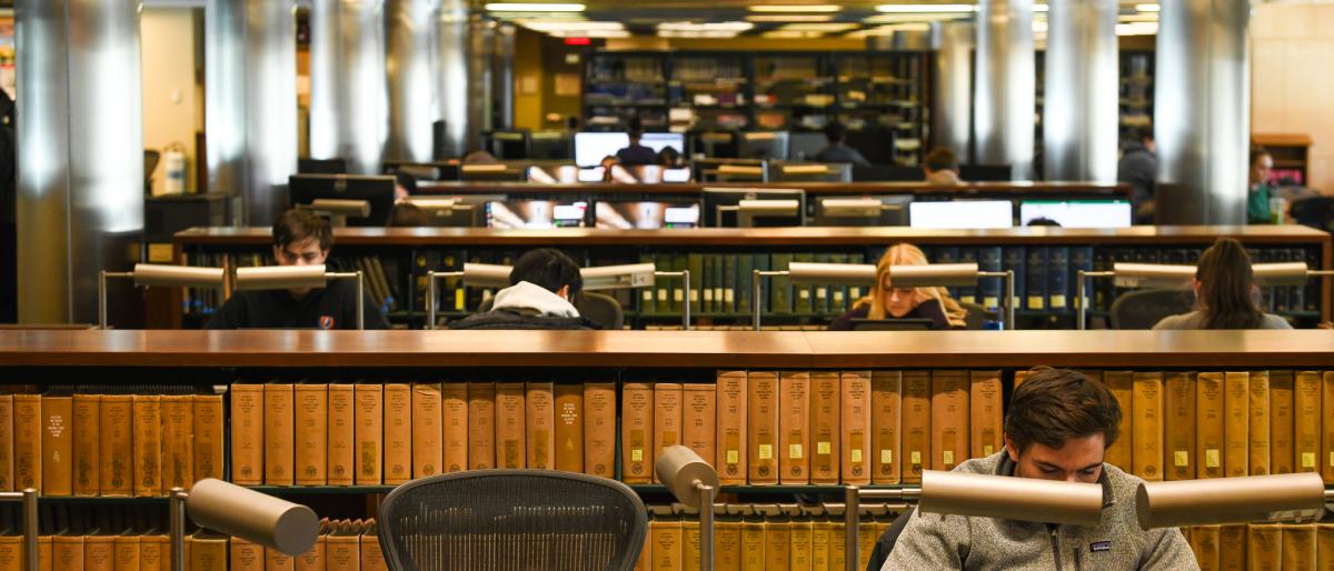 Students in Catherwood Library
