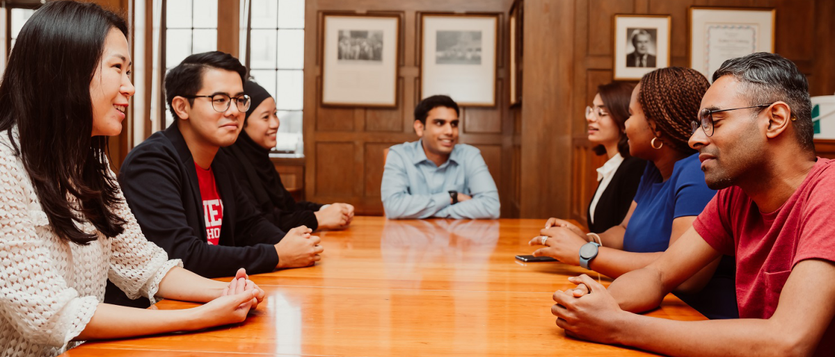 MILR students meeting on campus