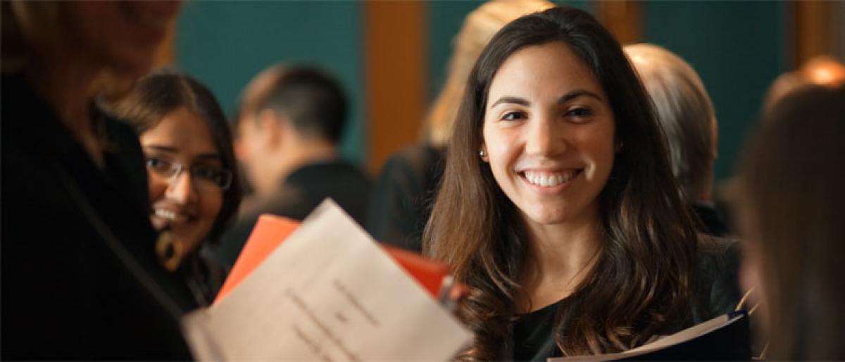 ILR student attending a career fair