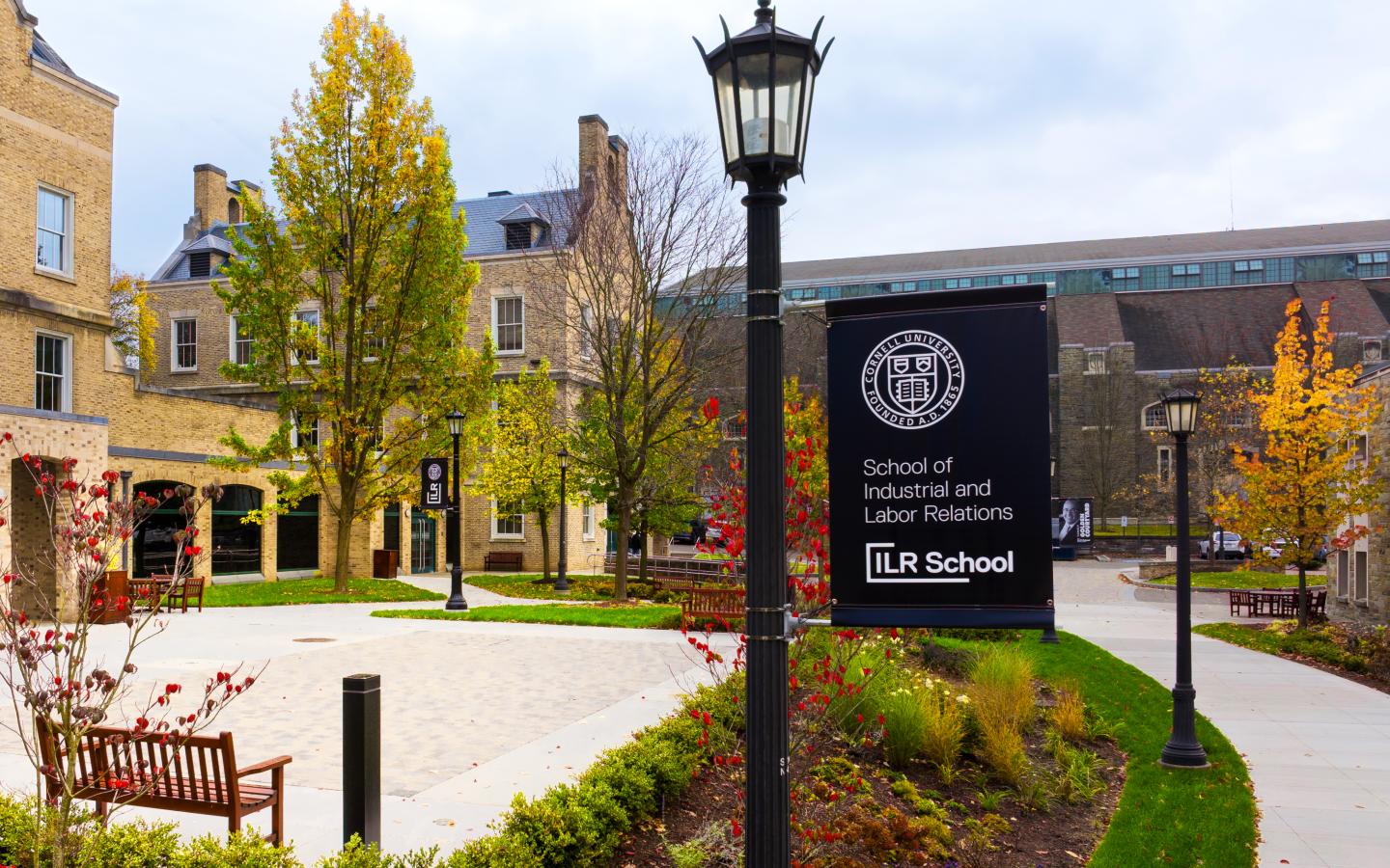 Golden Courtyard Banner