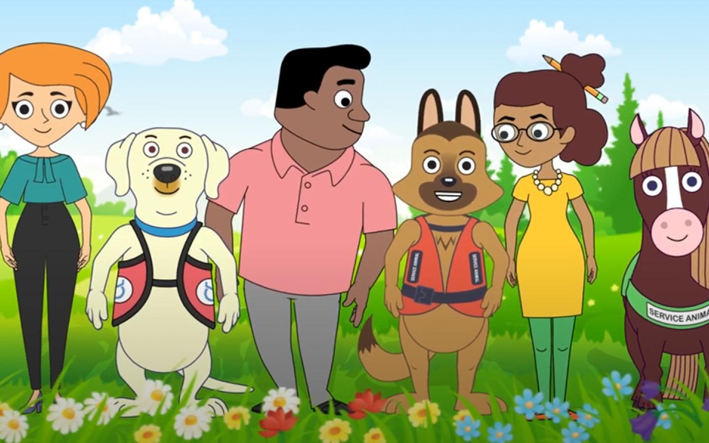 Characters in the ADA animated school series