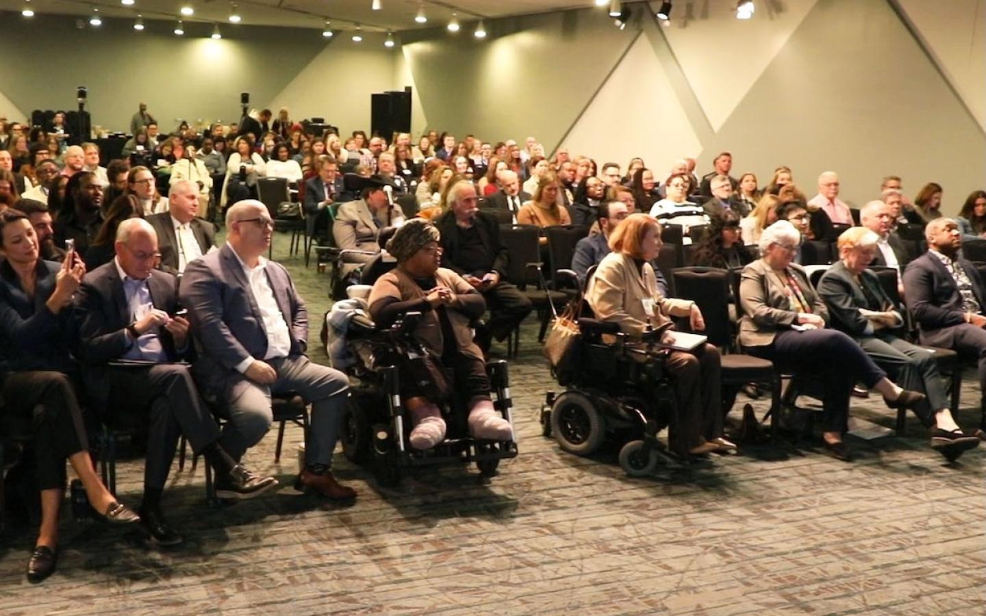 The audience in the front row and farther back, at the 2025 DREAM keynote
