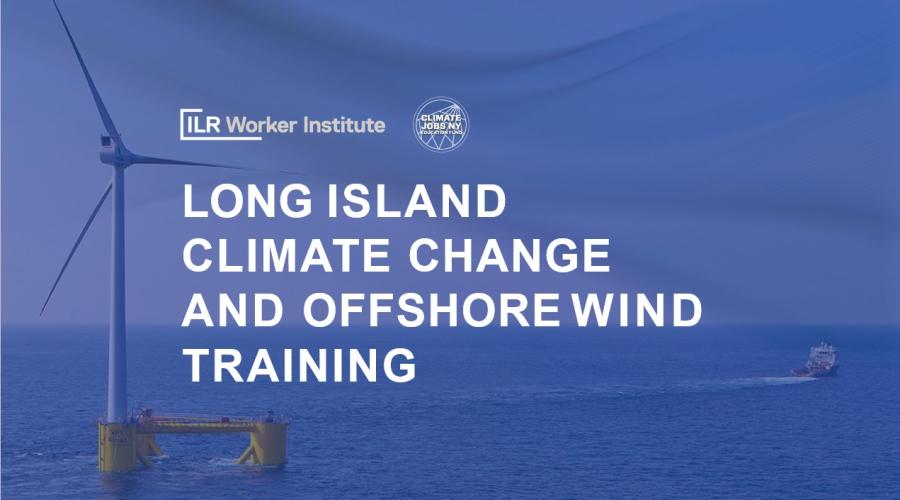 Opening slide of Climate Jobs and Offshore Wind Training