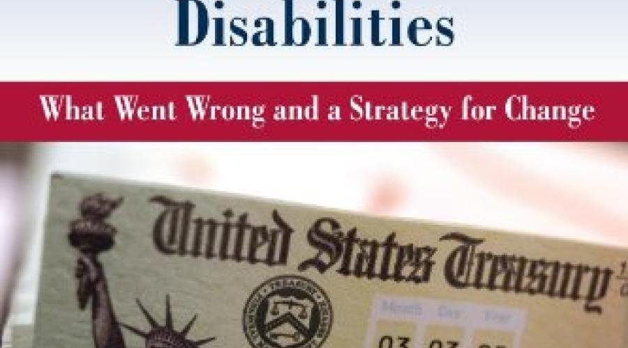 Cover of the book "the Declining Work and Welfare of People with Disabilities."