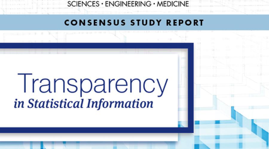 Cover of Report "Transparency in Statistical Information"