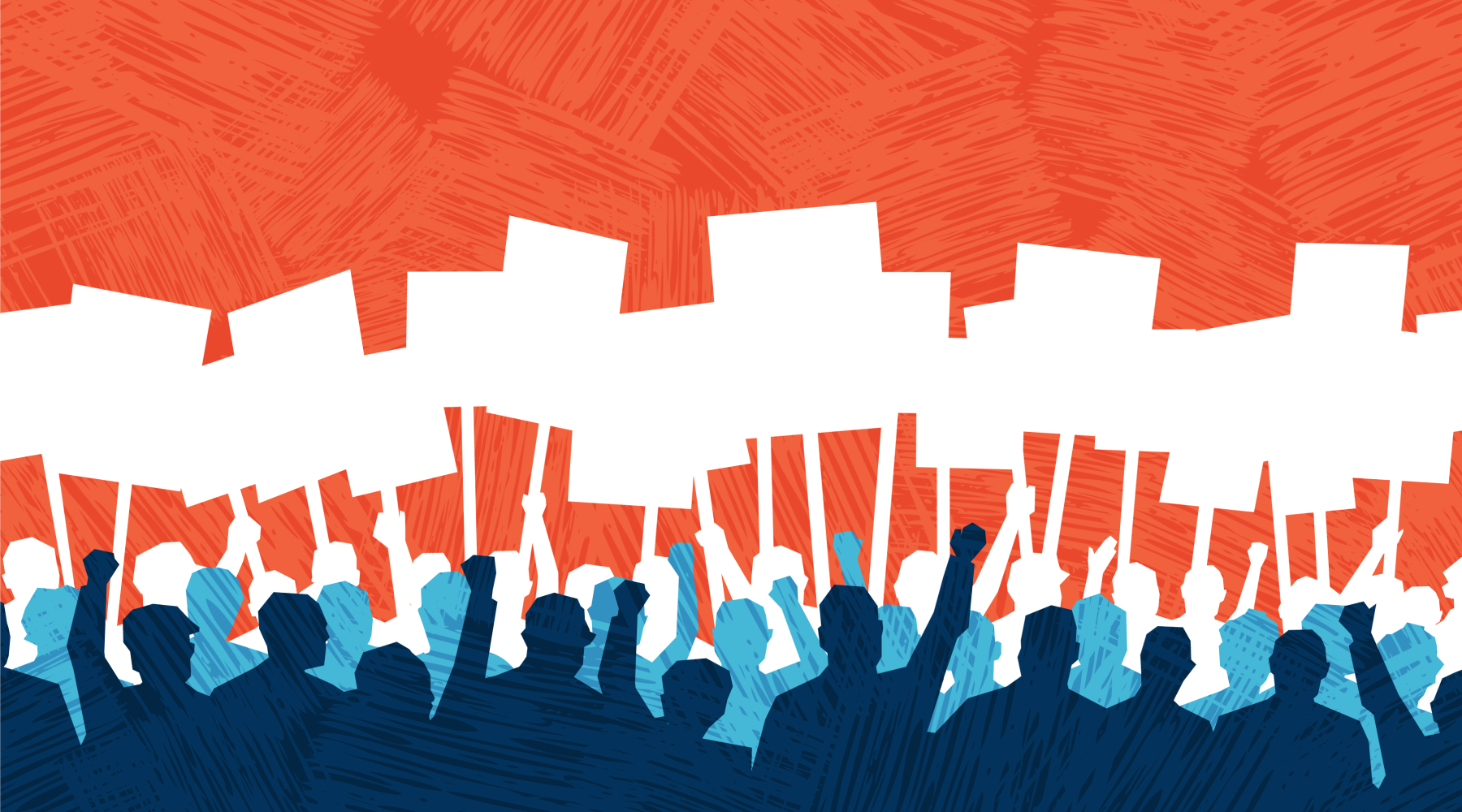 Illustration of a protest