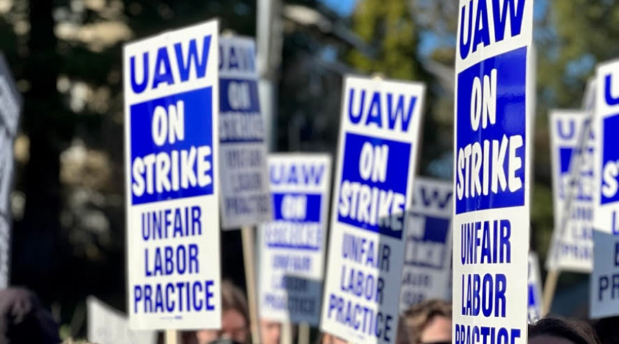 UC strike placards