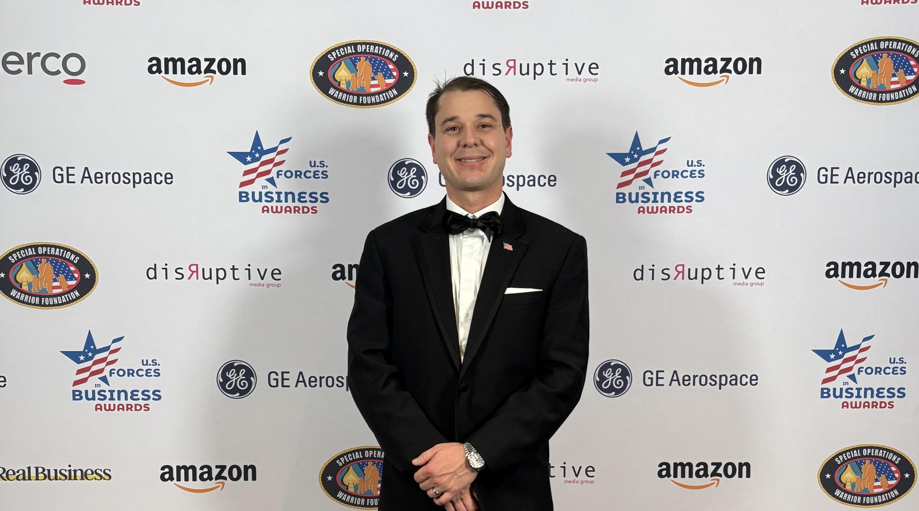 Kevin Bassney '13 at the U.S. Forces in Business Awards