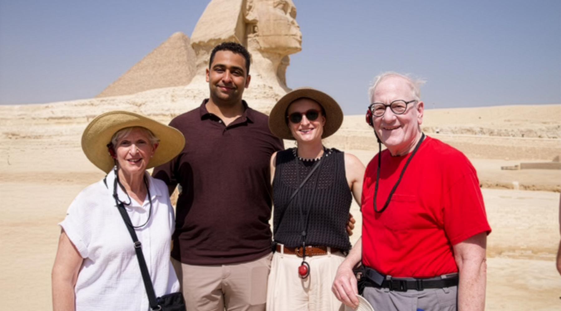 Jay Waks and Louisa Heywood adn their spouses at the Sphinx