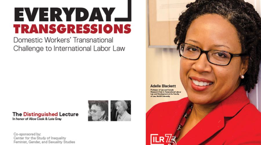 Adelle Blackett, McGill’s Canada Research Chair in Transnational Labour Law and Development, gave the Annual Cook-Gray Lecture on Oct. 15, 2020. 