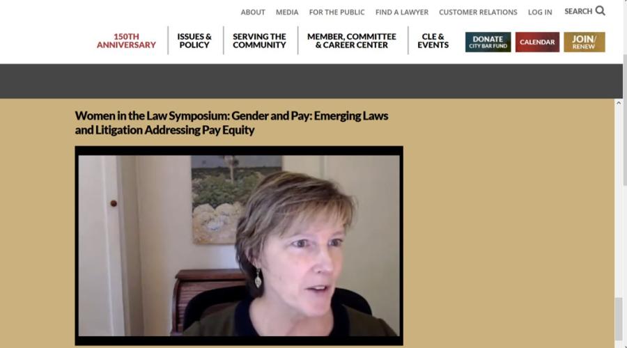 ics, institute for compensation studies, pay equity, women and the law