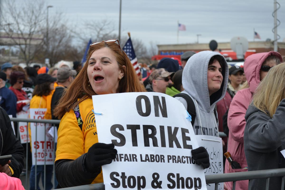 Woman on strike