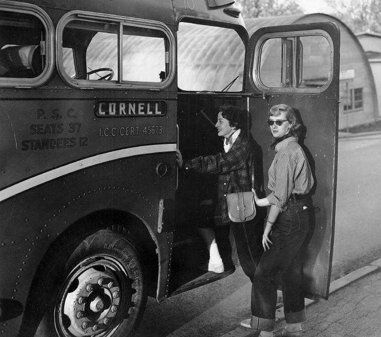 ILR students during one of the school's bus-riding classes.
