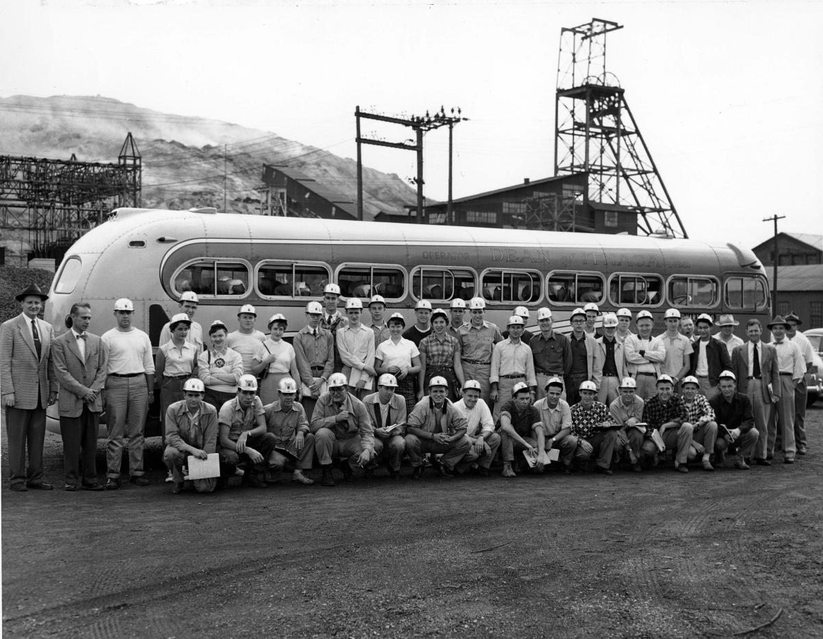 ILR students during a bus-riding class. 