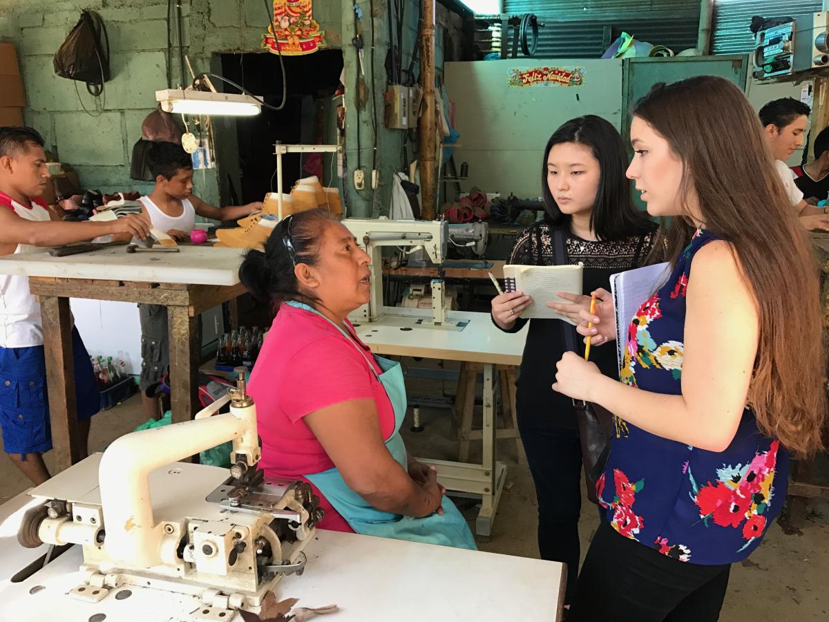 ILR students canvassing. during an international experience in India. 