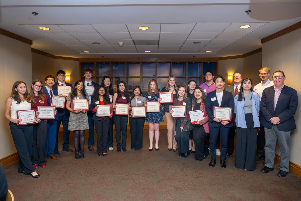 ILR faculty and students were recognized at the 33rd annual McPherson Honors and Awards Dinner held on April 20 at the Statler Hotel.