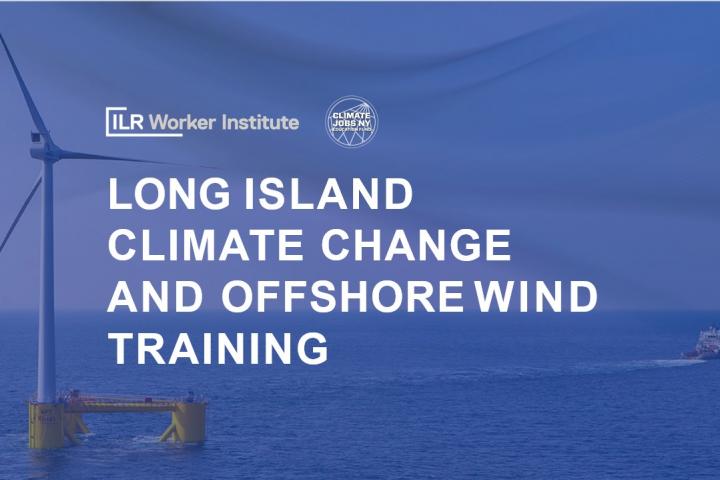 Opening slide of Climate Jobs and Offshore Wind Training