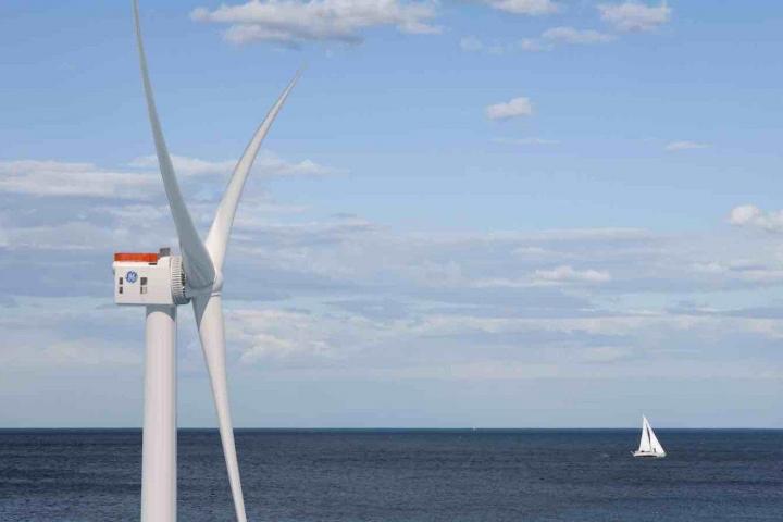Wind farms in the ocean. Photo courtesy of GE Renewables