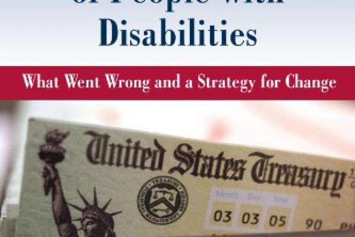 Cover of the book "the Declining Work and Welfare of People with Disabilities."