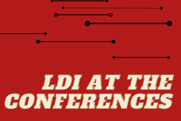 Stock card for conference announcements with LDI participants