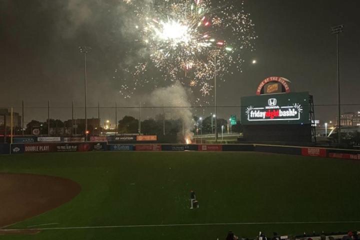 Fireworks after Bisons Tenth Inning Grand Slam Win