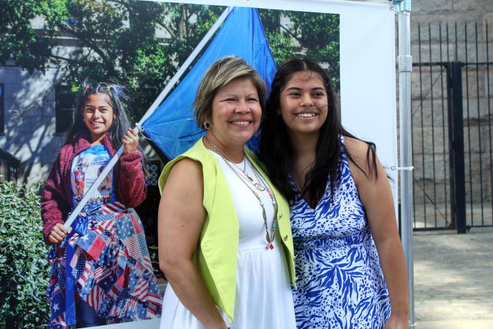 Patricia Campos-Medina and TPS project participant 