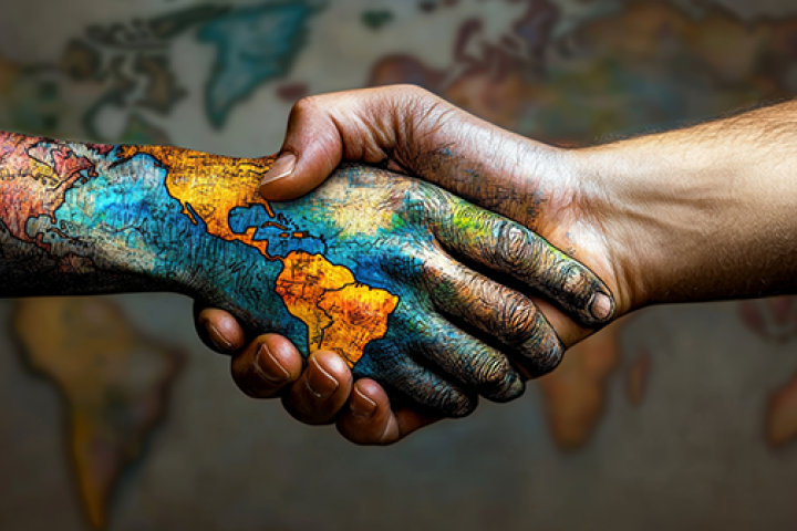 two people shaking hands