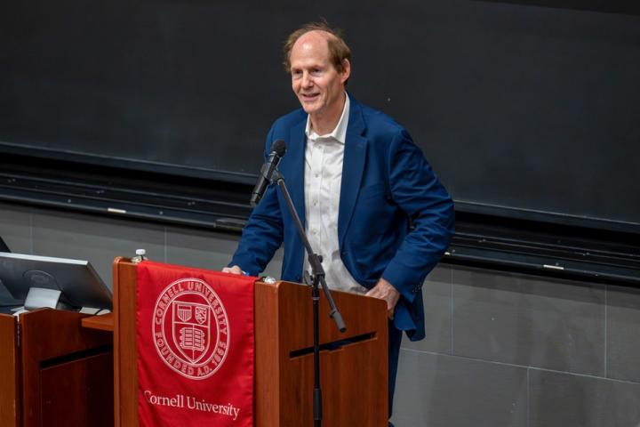 Cass Sunstein delivers the annual Milton Konvitz Memorial Lecture on Oct. 30.  Photo: Rachel Philipson for Cornell University