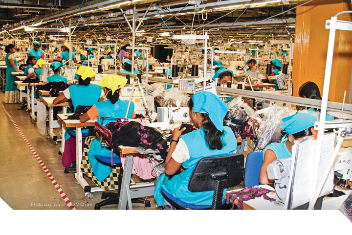 Front page of a GLI policy brief. It says "GLI Policy Brief | December 2025 Falling behind: Minimum wage-setting in Sri Lanka’s apparel industry, By Jason Judd, Avi Hossain and Brian Wakamo" with an image of Sri Lanka garment workers at the top of the page and the ILR Global Labor Institute and Cornell University logos at the bottom of the page.