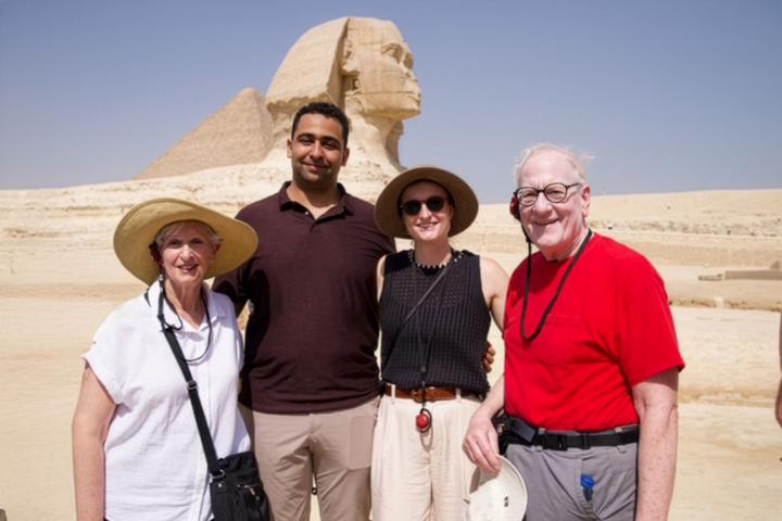 Jay Waks and Louisa Heywood adn their spouses at the Sphinx
