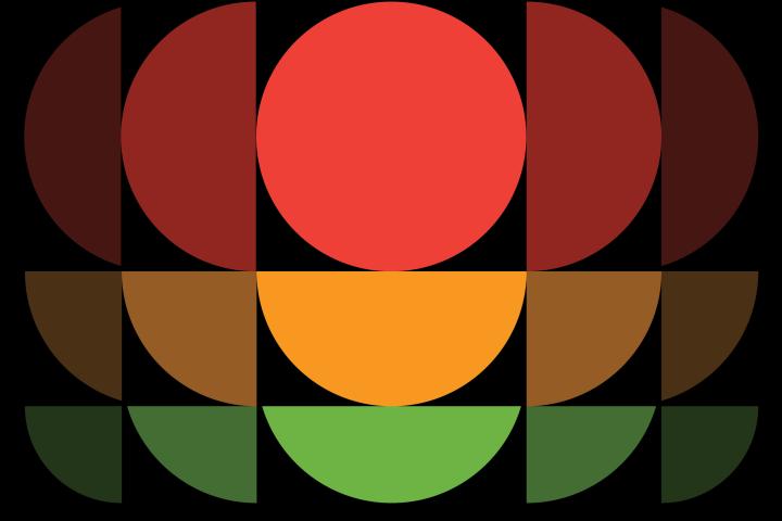 Stylized image of a traffic light