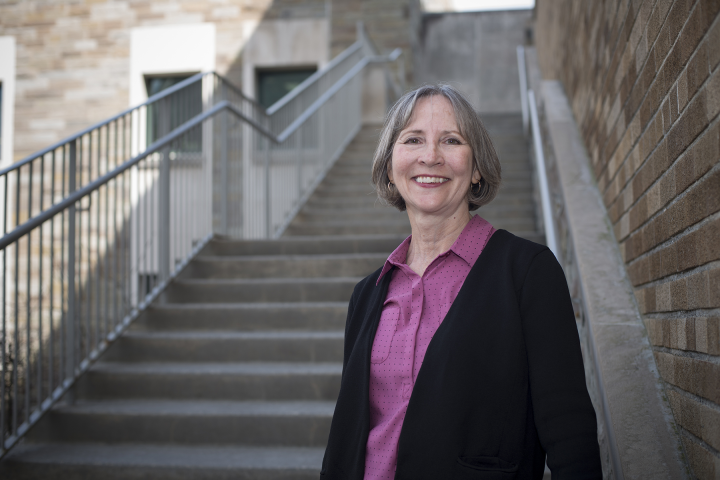 Pam Tolbert in 2015 in the ILR Lower Courtyard