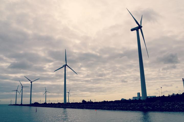 Photos of wind farms in Denmark