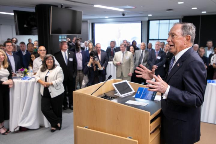 Michael Bloomberg speaks at Climate Job New York's Inaugural Gala