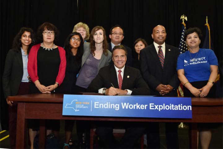 Governor Cuomo signs legislation to protect Nail Salon Workers