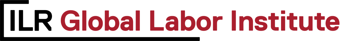 ILR is in black text and Global Labor Institue is in maroon text